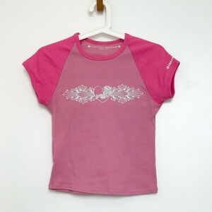 Chrome Hearts Pink Baseball Tee